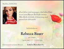 Traueranzeige Rebecca Bauer