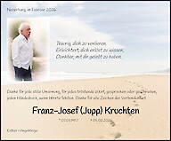 Traueranzeige Franz-Josef (Jupp) Kruchten, Neuerburg